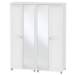 Miami 4 Door Mirrored Wardrobe